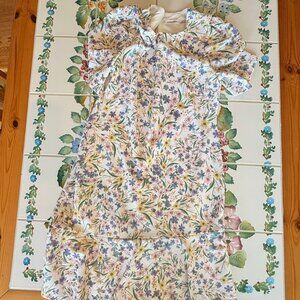 Calvin Klein  Short Sleeve Print Floral Scuba Dress